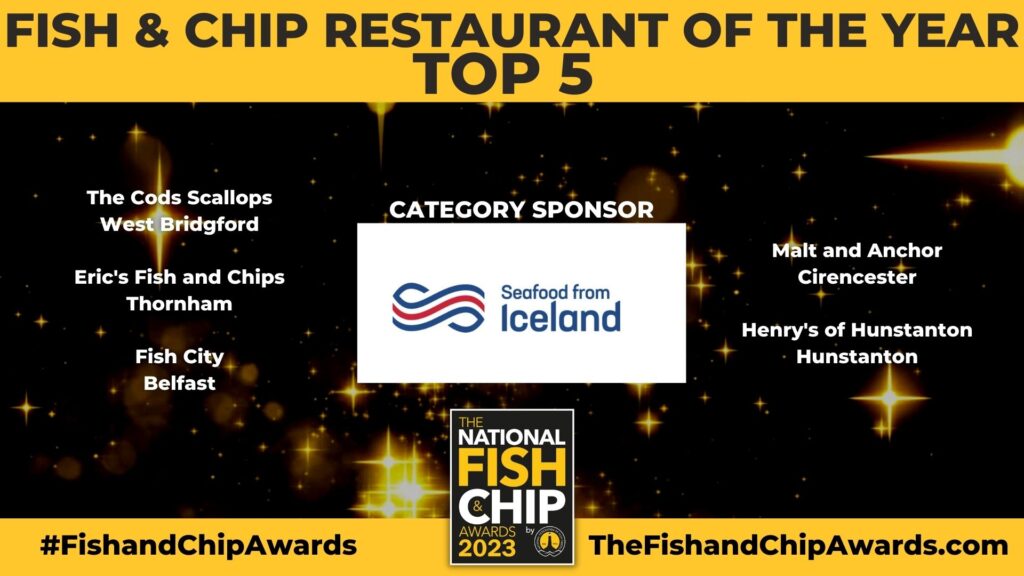 Top 5 shortlisted for National Fish and Chip Awards ‘Restaurant of the